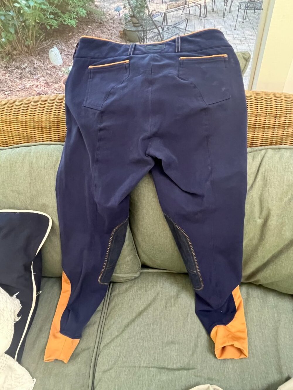 Navy Blue Riding Breeches, by Dover Saddlery - Size 28 - Picture 2 of 3